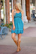 Boho Dress ~ Aqua