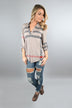 Working From 9-5 Top - Grey & Tan