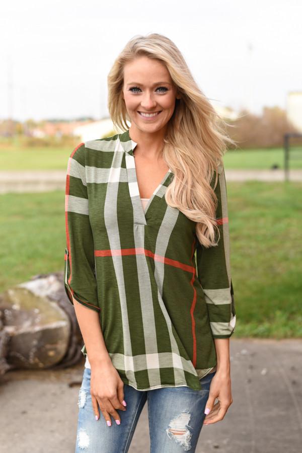 Work From 9-5 Top - Olive