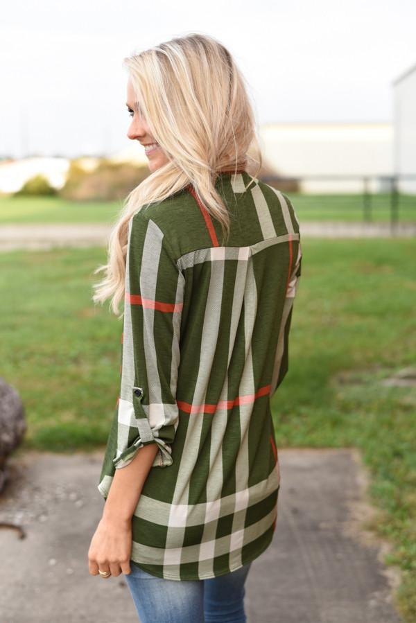 Work From 9-5 Top - Olive