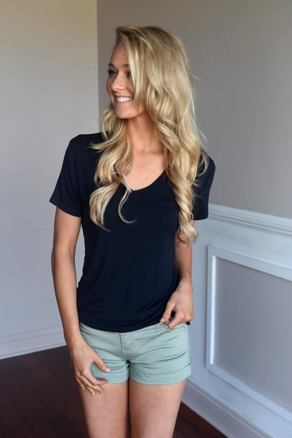 Run the World Tee ~ Dark Navy
