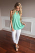 Work Groove Top ~ Mint