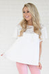 Love Broke Through White Blouse