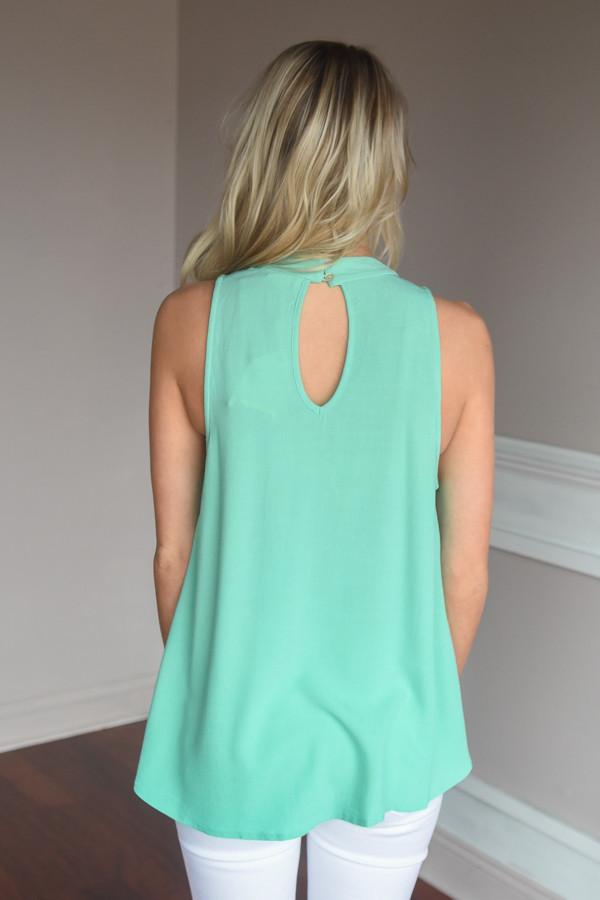 Work Groove Top ~ Mint