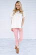 Love Broke Through White Blouse