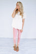 Love Broke Through White Blouse