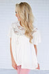 Love Broke Through White Blouse