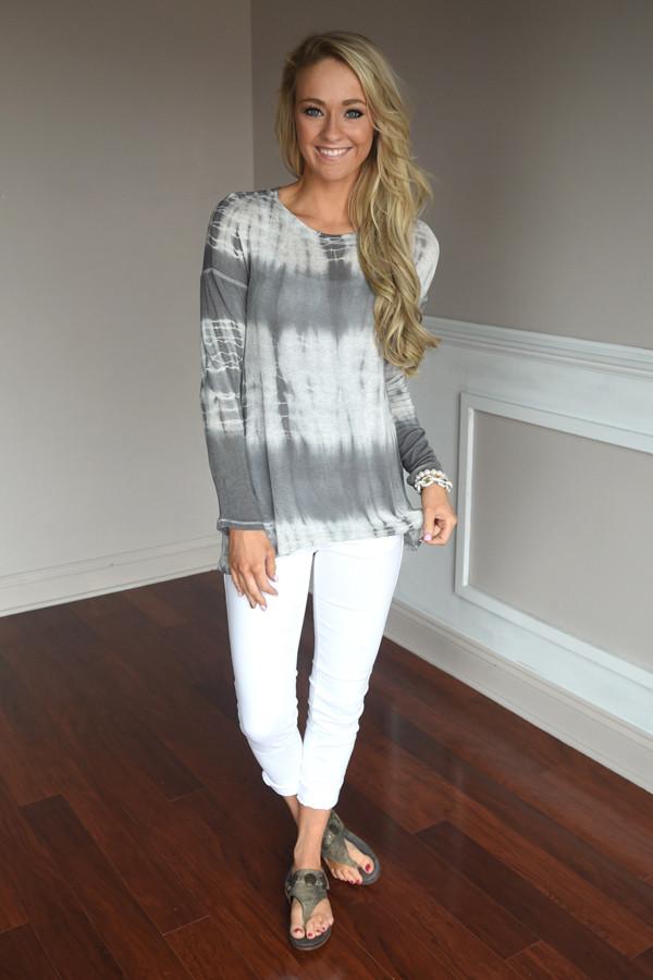 Level Up Top ~ Grey