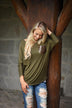 Glam Pocket Top - Olive