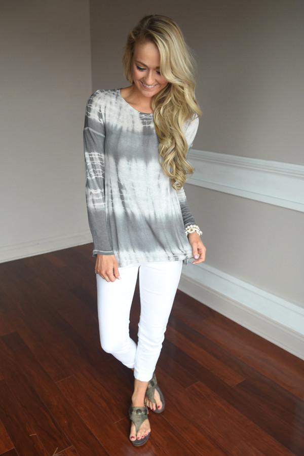 Level Up Top ~ Grey