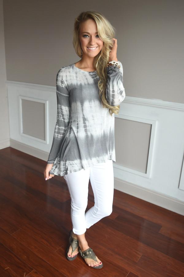 Level Up Top ~ Grey