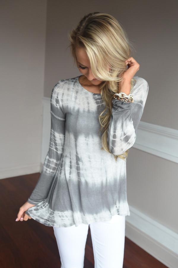Level Up Top ~ Grey