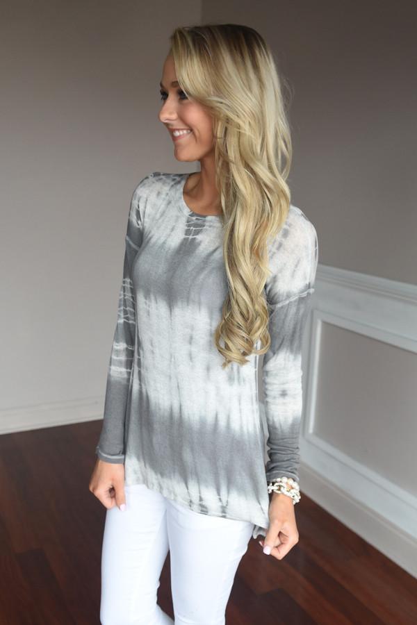 Level Up Top ~ Grey