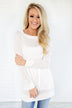 Forever Cozy Tunic Top ~ White