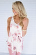 Dessert First Floral Top ~ Ivory