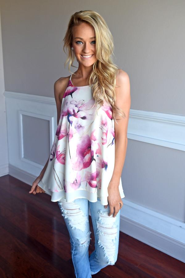 Chic in Floral Top