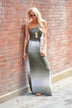 Strapless Ombre Maxi Dress