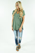 Olive Choker Top
