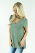 Olive Choker Top