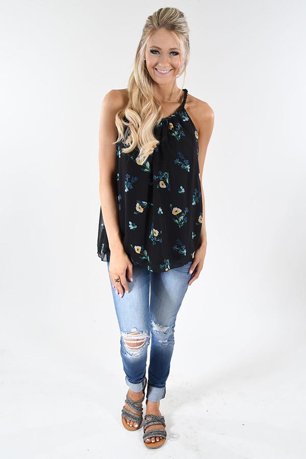 Nightingale Navy Floral Tank