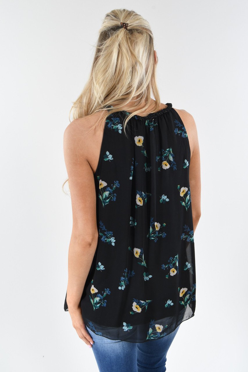 Nightingale Navy Floral Tank