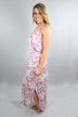 Mauve Floral Maxi Dress