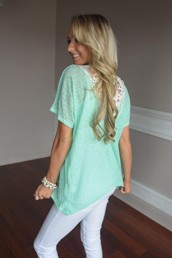 Paradise Top ~ Mint