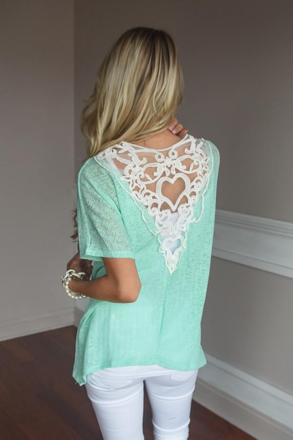 Paradise Top ~ Mint