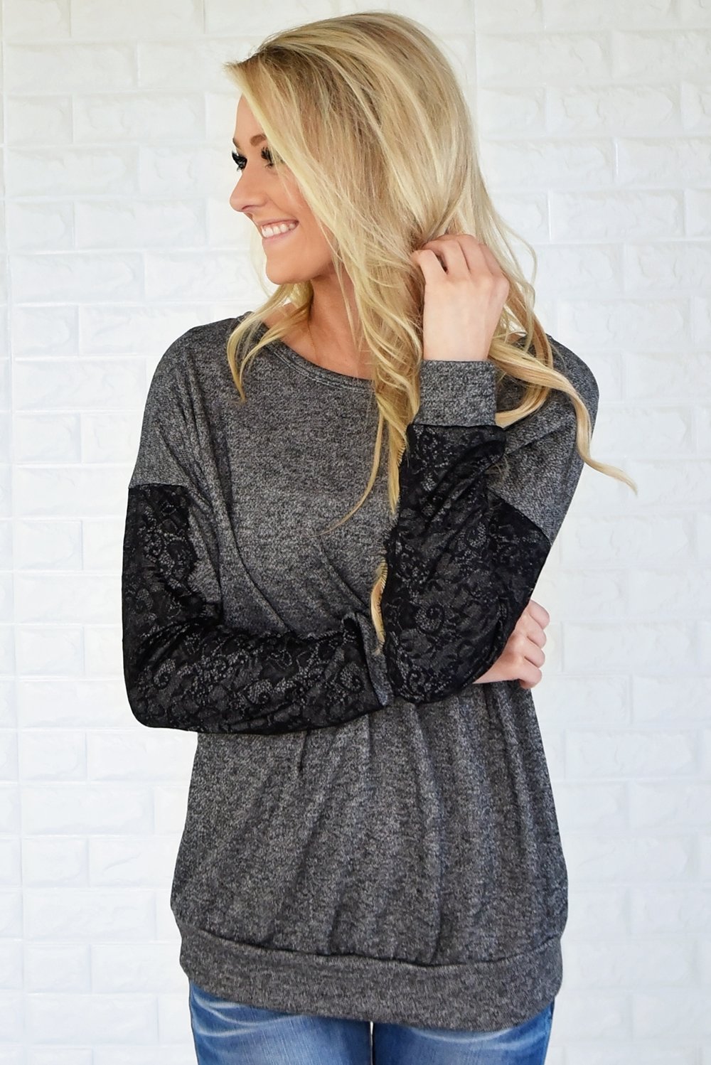 Just a Touch of Lace Sweater