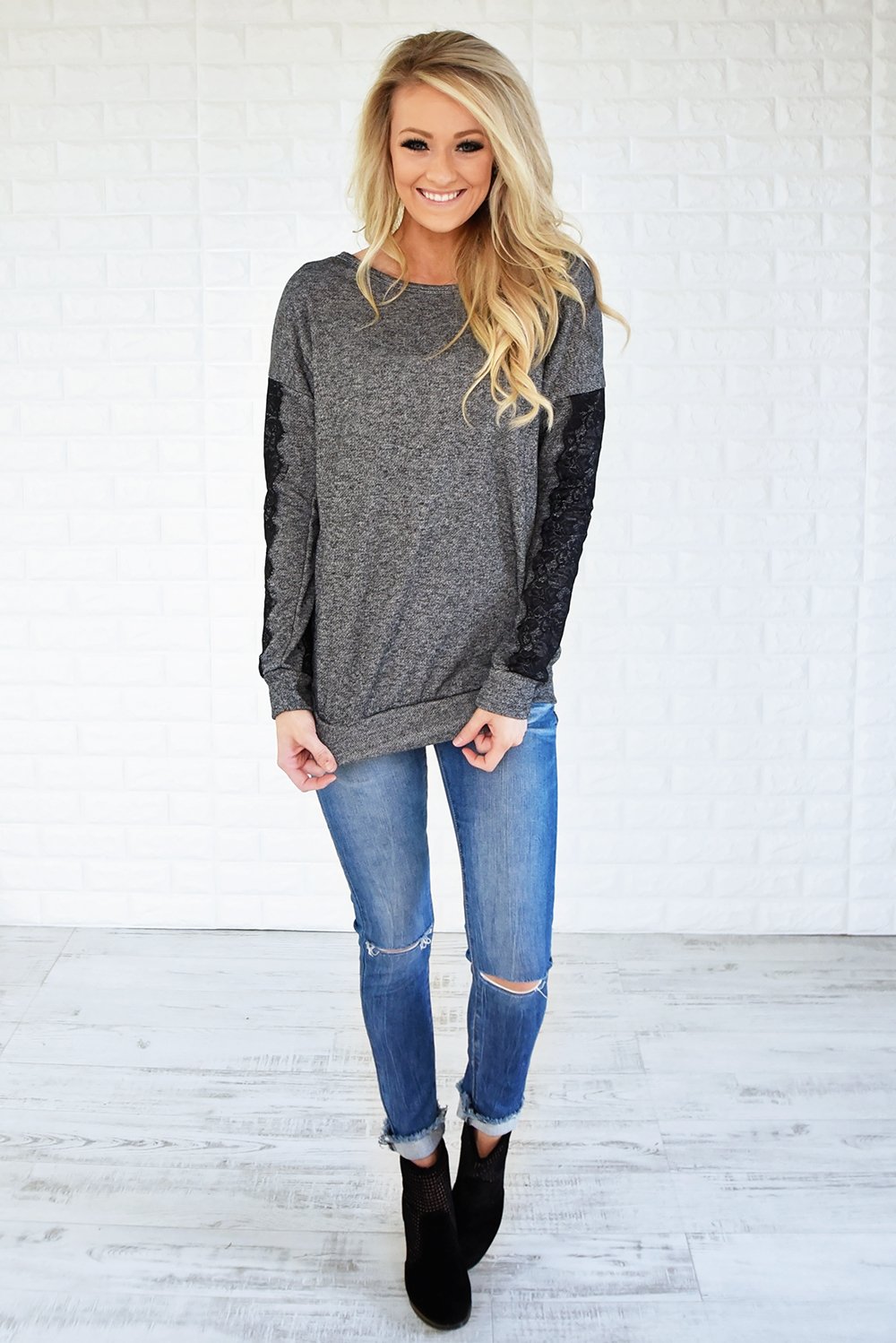 Just a Touch of Lace Sweater