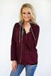Essential Fall Jacket - Burgundy