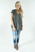 Charcoal Choker Top