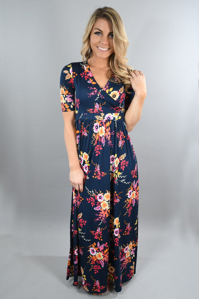 It's a Floral Time Maxi Dress – The Pulse Boutique