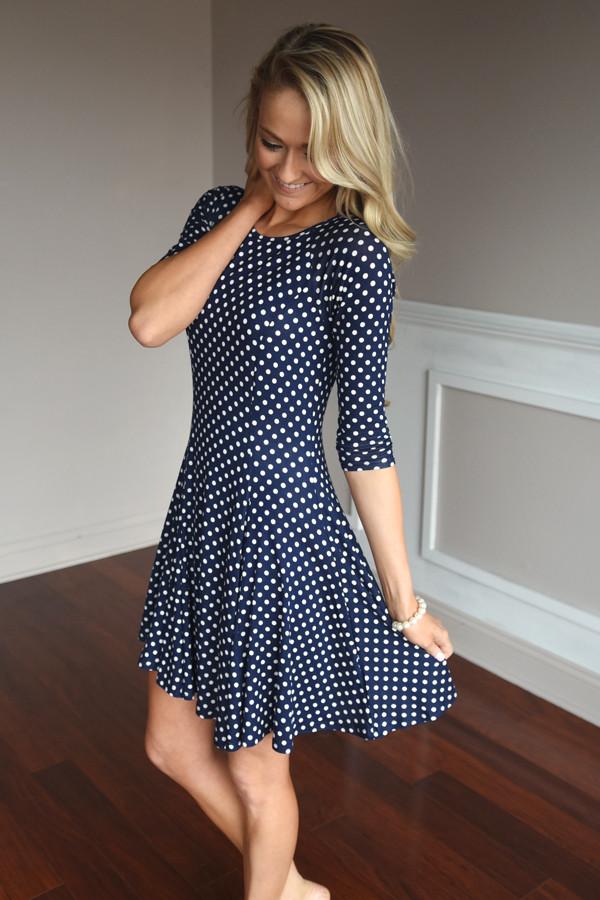 Swing My Way Polka Dot Dress