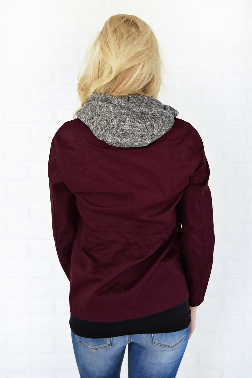 Essential Fall Jacket - Burgundy