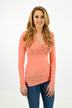 Button Top ~ Peach