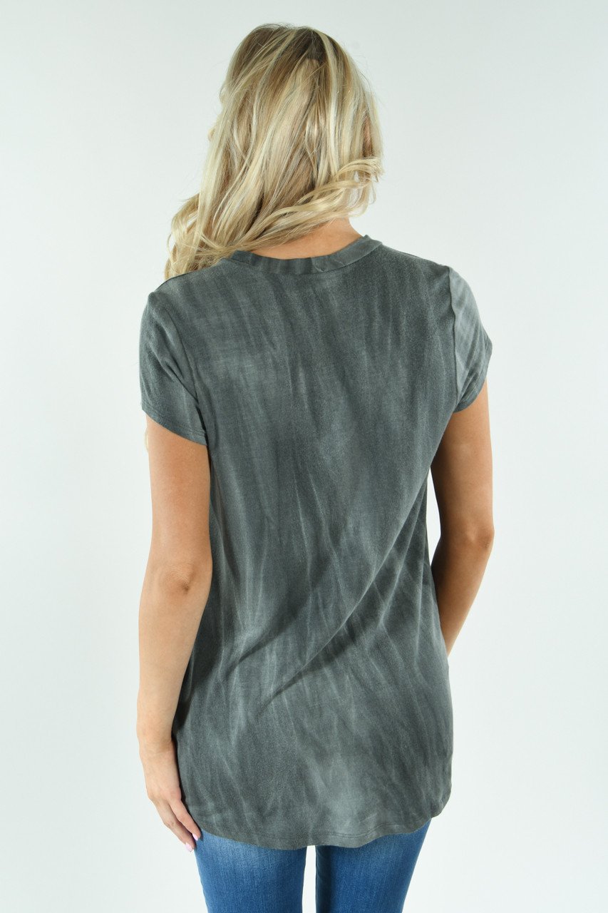 Charcoal Choker Top