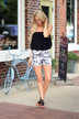 B&W Floral Romper