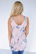 Dessert First Floral Top ~ Purple