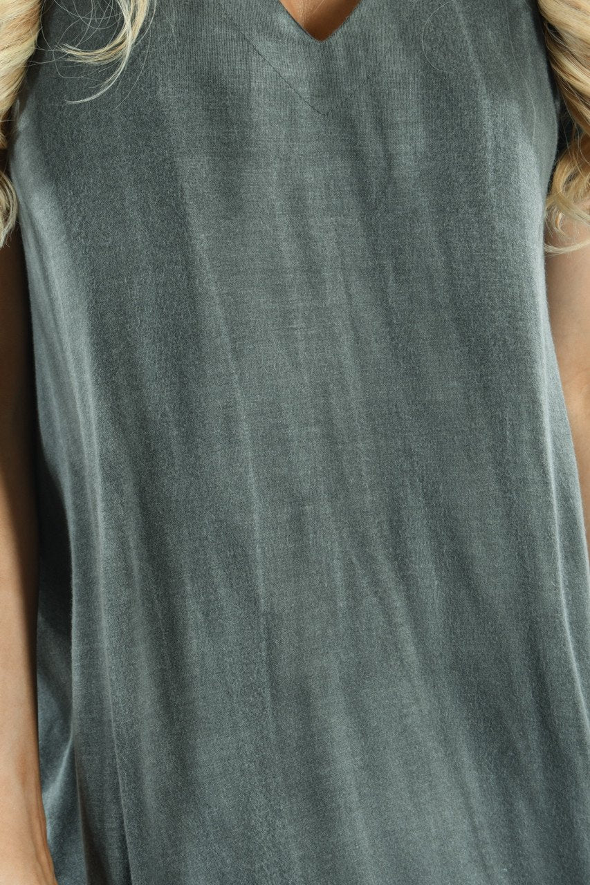 Charcoal Choker Top