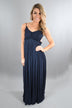 All Ruffled Up Maxi ~ Navy