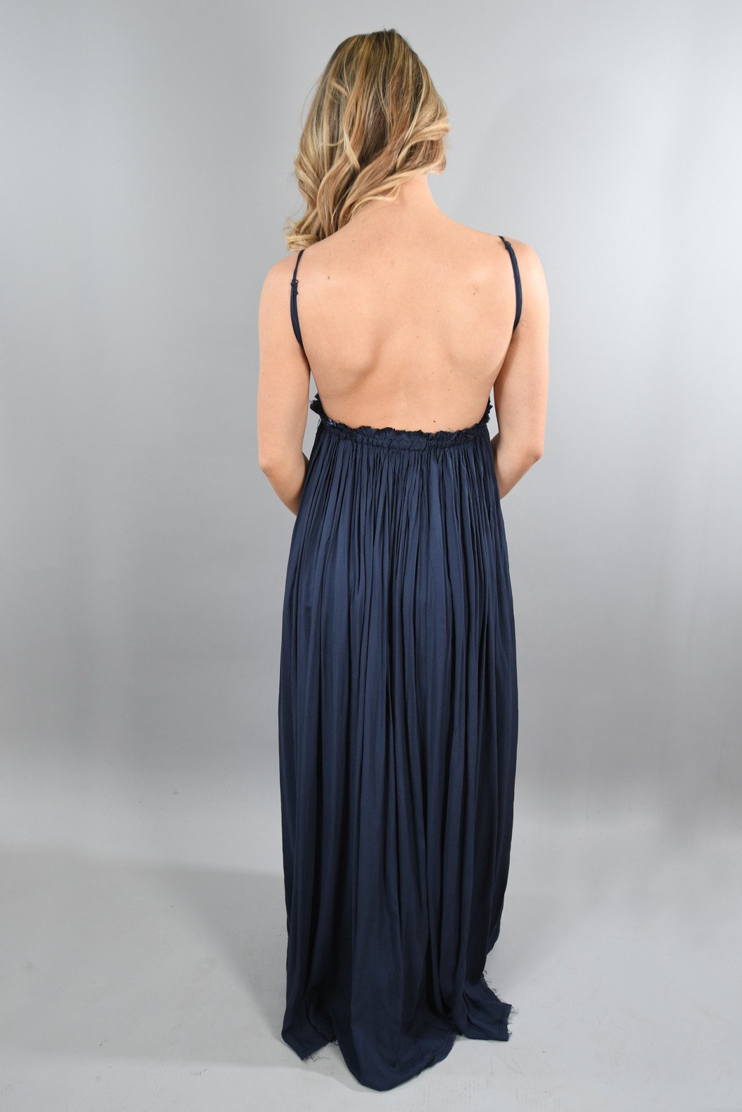 All Ruffled Up Maxi ~ Navy