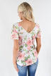 Love the Way You Look Floral Criss Cross Top ~ Ivory