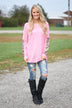 Leave a Little Sparkle Top - Pink