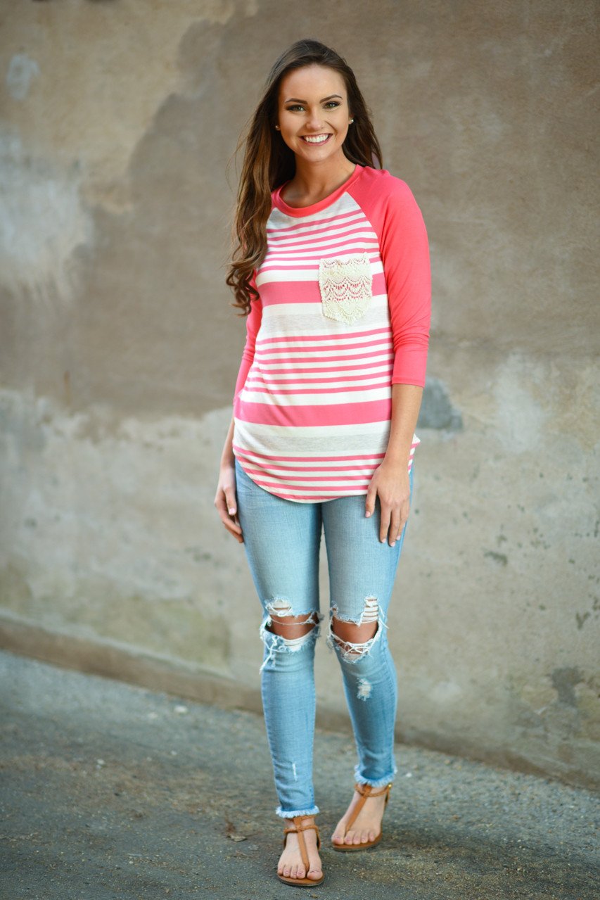 Bringing the Fun Top ~ Bright Pink