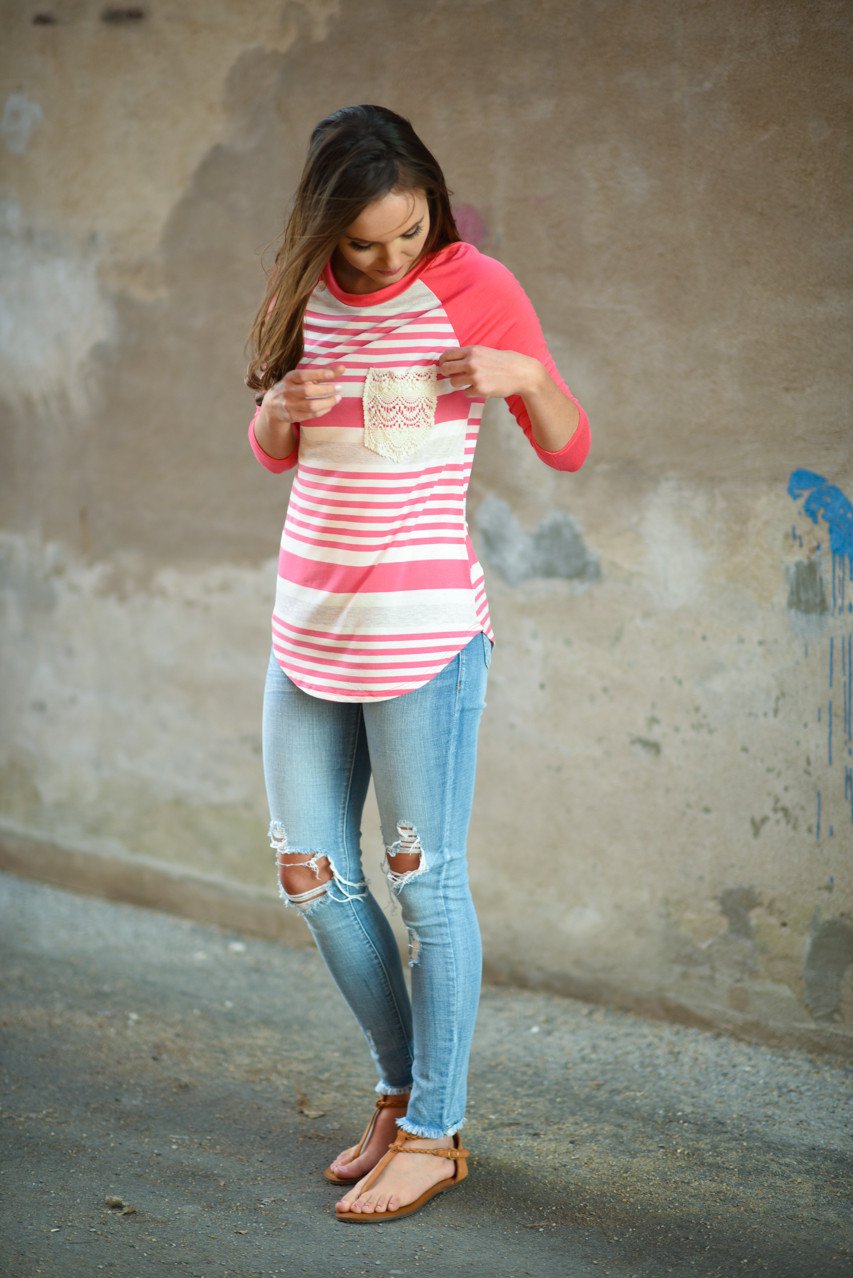 Bringing the Fun Top ~ Bright Pink