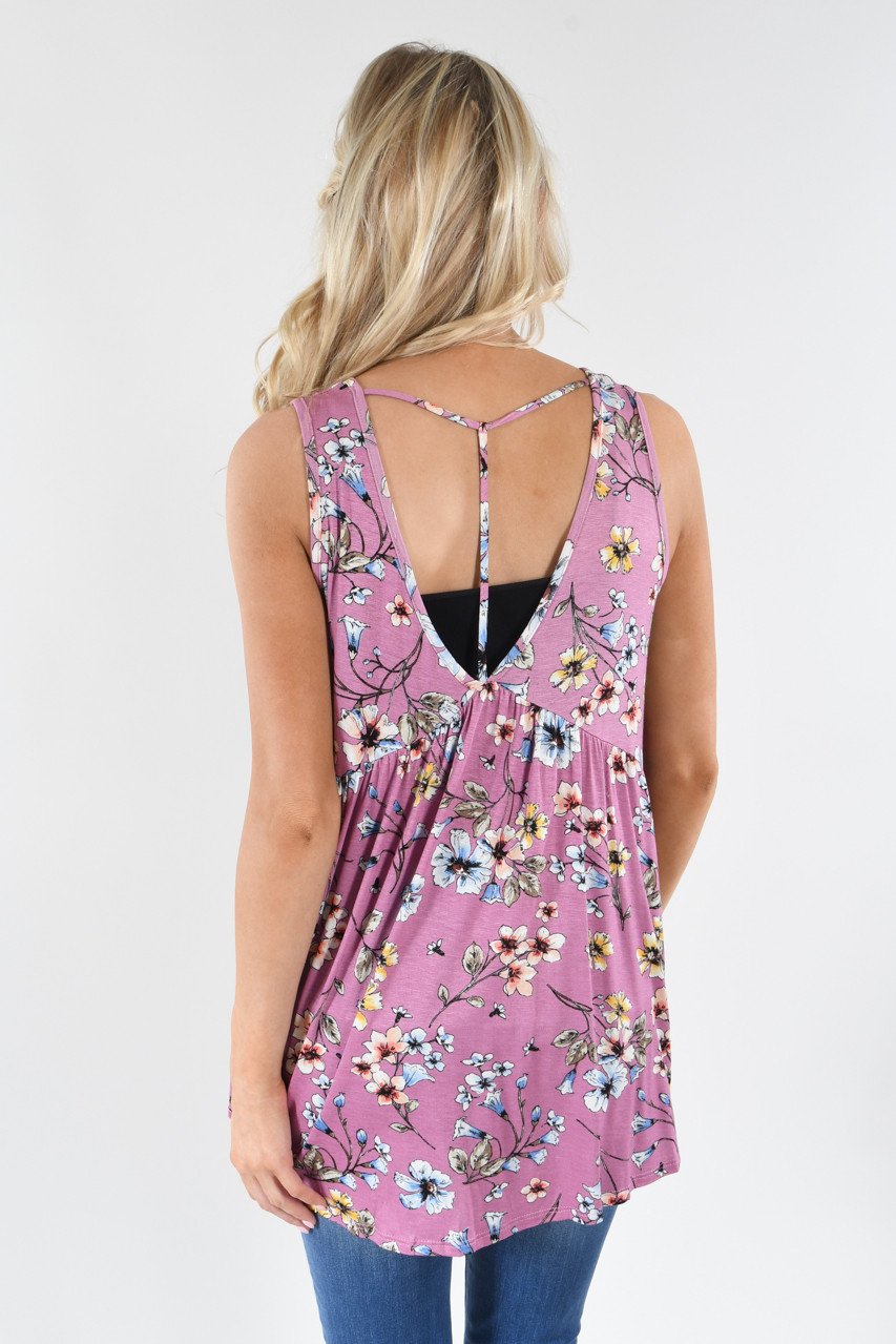 Summer Vibes Floral Tank Top