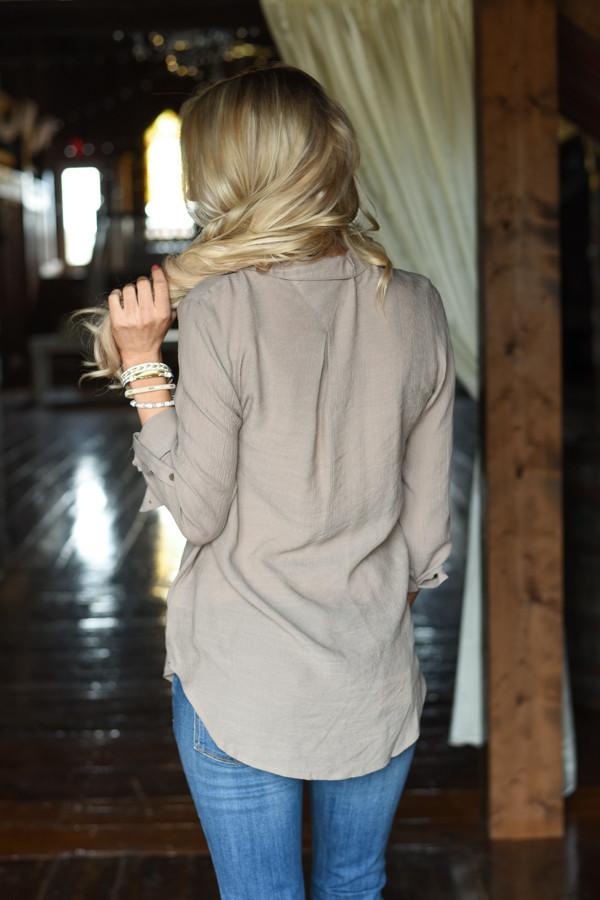 Ahead of the Game Top ~ Taupe