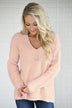 Hello Beautiful Blush Knit Sweater