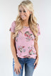 Summertime Floral Top ~ Pink
